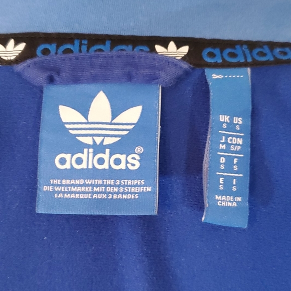 Adidas Uni-Sex Green Graphic Logo Zip-Up Jacket - Picture 5 of 6